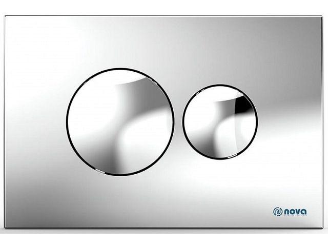 Кнопка для инсталляции круглая (хром), NOVA - фото 1 - id-p207581861