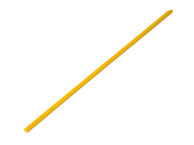 Термоусадочная трубка 2,5 / 1,25 мм, желтая (упак. 50 шт. по 1 м) REXANT - фото 1 - id-p207573580
