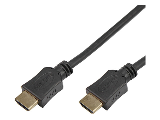 Шнур HDMI - HDMI без фильтров, длина 1 метров, (GOLD) (PE пакет) PROconnect - фото 1 - id-p207573594