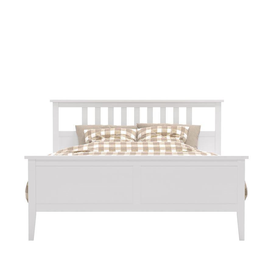 Кровать "Мира" с деревянным основанием на ленте (160х200 / Белый) - фото 2 - id-p207585681