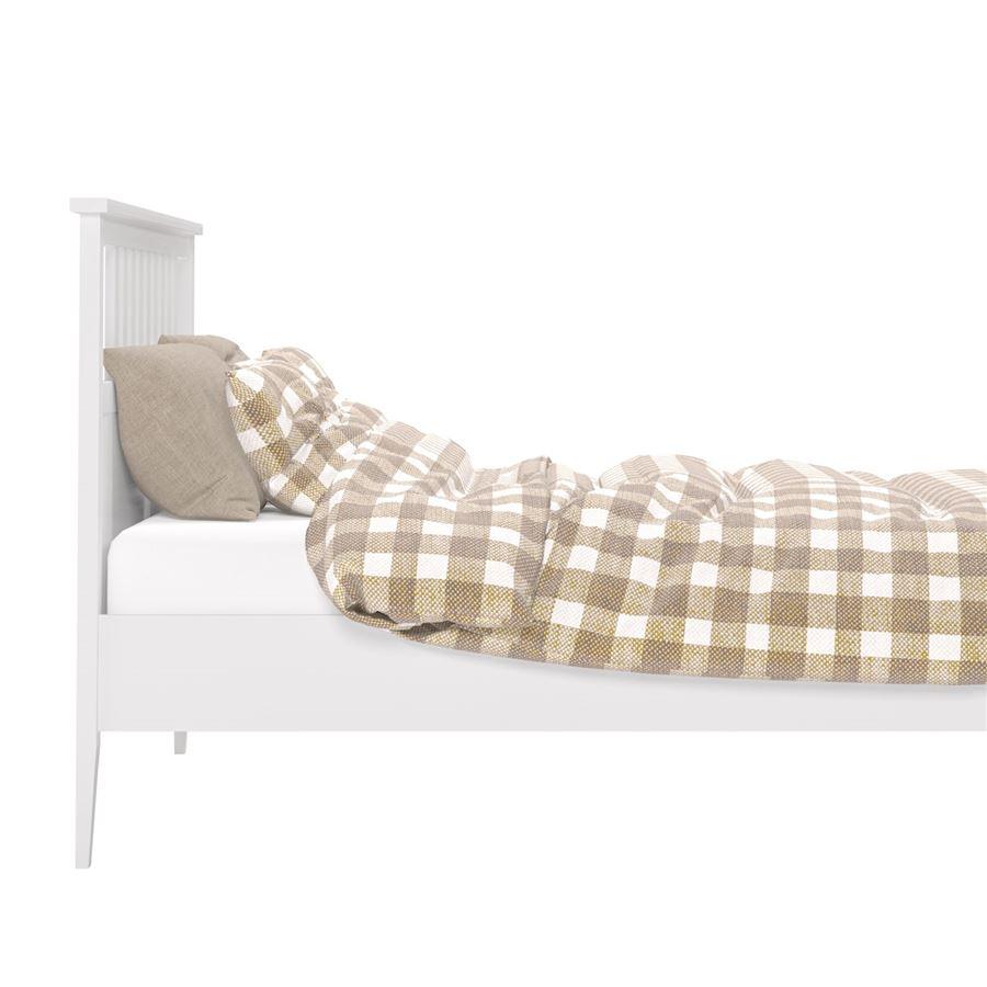 Кровать "Мира" с деревянным основанием на ленте (160х200 / Белый) - фото 5 - id-p207585681