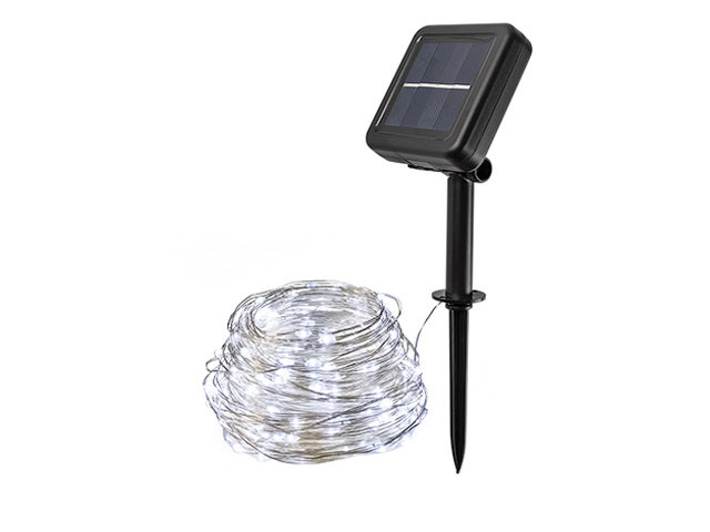 Светильник садовый на солнечной батарее SLR-G03-200W ФАZА (нить, хол. бел. 200 LED) - фото 1 - id-p207577999