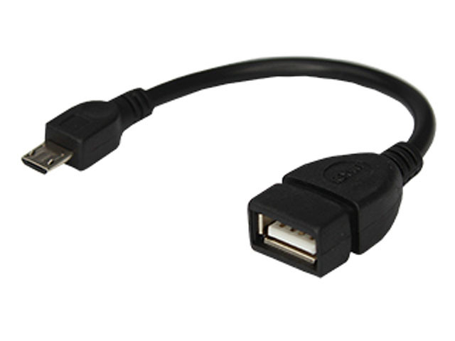 USB-кабель OTG micro USB на USB шнур 0,15M черный REXANT - фото 1 - id-p207578021