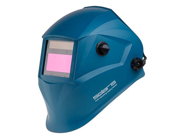 Щиток сварщика с самозатемняющимся светофильтром Solaris ASF520S (синий) (1/1/1/2, 95x43 мм (40,9 см2), DIN - фото 1 - id-p207579142