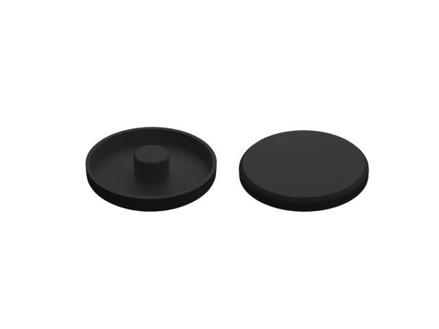Заглушка для анкера рамного 10 мм, декоративная черная (1000 шт в пакете) STARFIX - фото 1 - id-p207579262