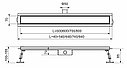 Трап для душа 70*600мм под плитку защита от запаха сухой и гидрозатвор TIM BAD456002, фото 4