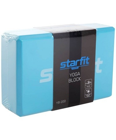 Блок для йоги Starfit Core YB-200 blue - фото 1 - id-p207586017