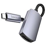 Адаптер Hoco UA20 Type-C - HDMI, цвет: металлик, фото 4