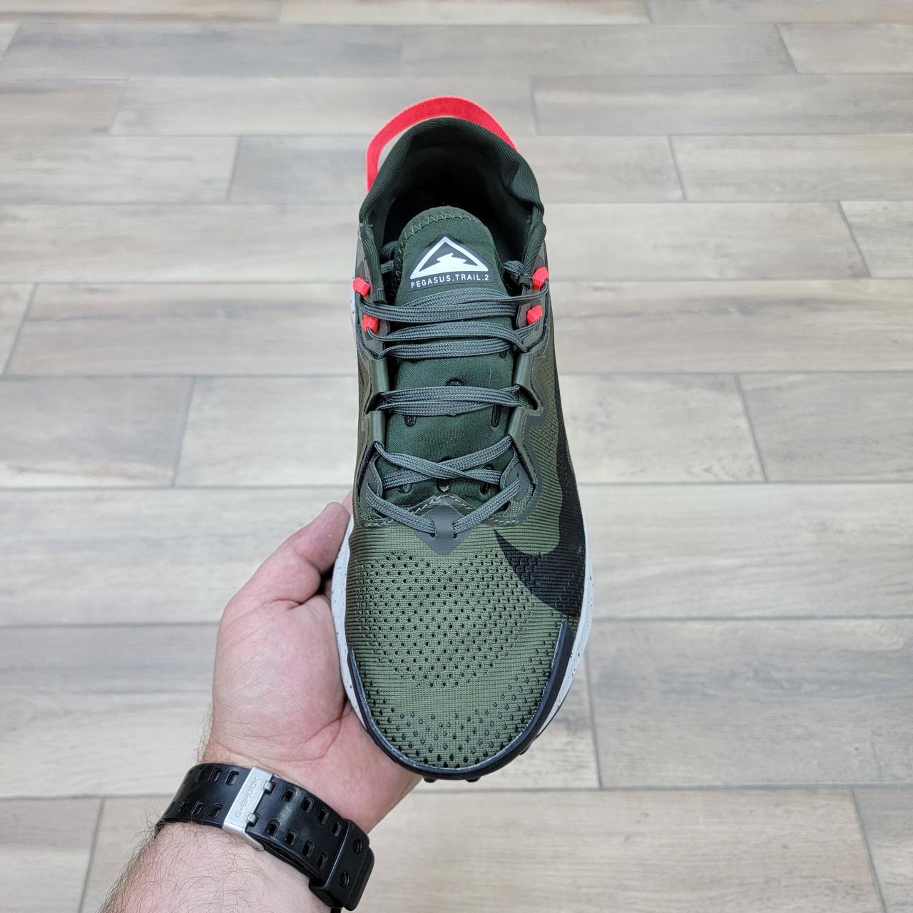 Кроссовки Nike Zoom Pegasus Trail 2 Dark Green Gray - фото 3 - id-p207590482