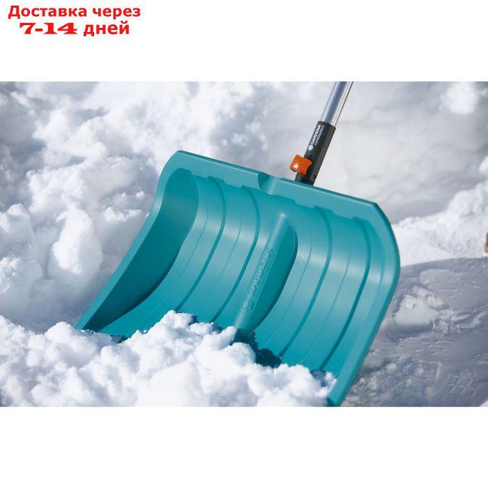 Ковш лопаты пластиковый, 500 × 435 мм, с пластиковой планкой, голубой, комбисистема GARDENA - фото 3 - id-p207522836