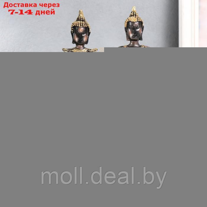 Сувенир полистоун "Будда в нарядной лунги" МИКС 6,5х6,5х25 см