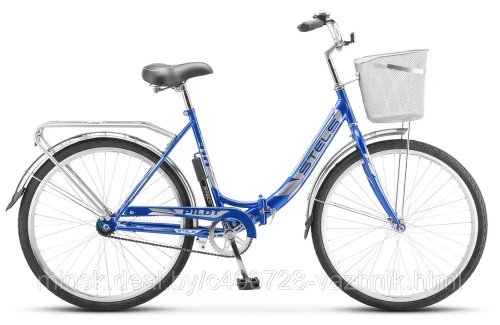 Велосипед складной Stels Pilot-810 26" Z010 Цвет: синий - фото 1 - id-p200958751