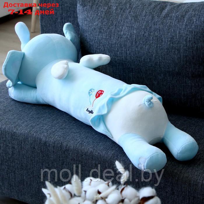 Мягкая игрушка-подушка "Слоник", 80 см, цвет голубой - фото 2 - id-p207533942