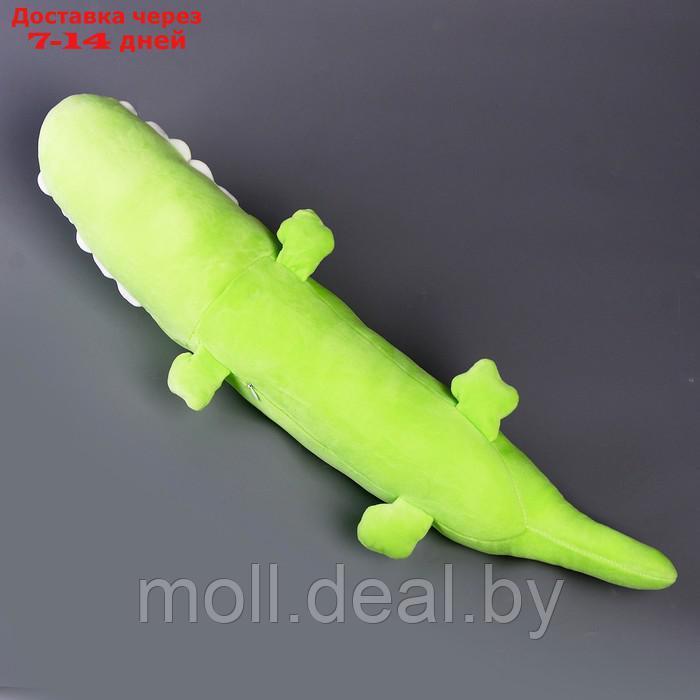Мягкая игрушка-подушка "Крокодил с уточкой", 65 см, цвет зеленый - фото 7 - id-p207533944