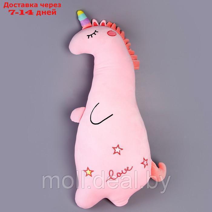 Мягкая игрушка-подушка "Единорожка", 80 см, цвет розовый - фото 3 - id-p207533945