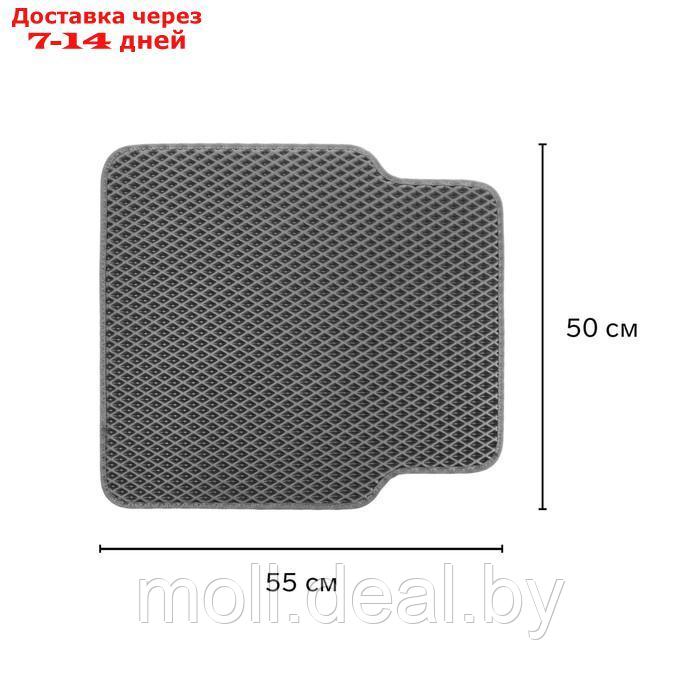 EVA-коврики автомобильные, универсальные, XL (джип, минивен), окантовка, серые, набор - фото 3 - id-p207538047