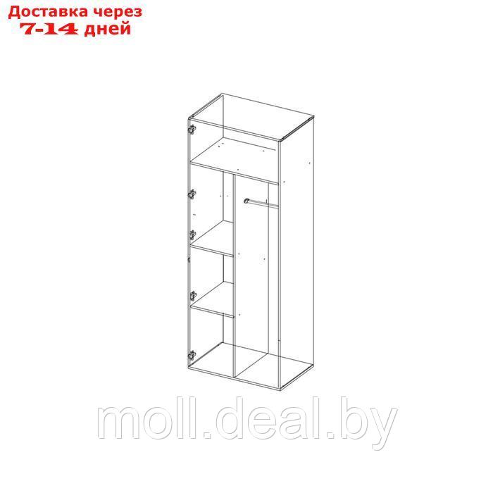 Спальный гарнитур Мечта, Кровать 1600, комод, шкаф 2х ств, 2 тумбы, Белый/Крафт золотой - фото 6 - id-p207537077