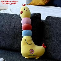 Мягкая игрушка-подушка "Курочка", 60 см, цвет желтый