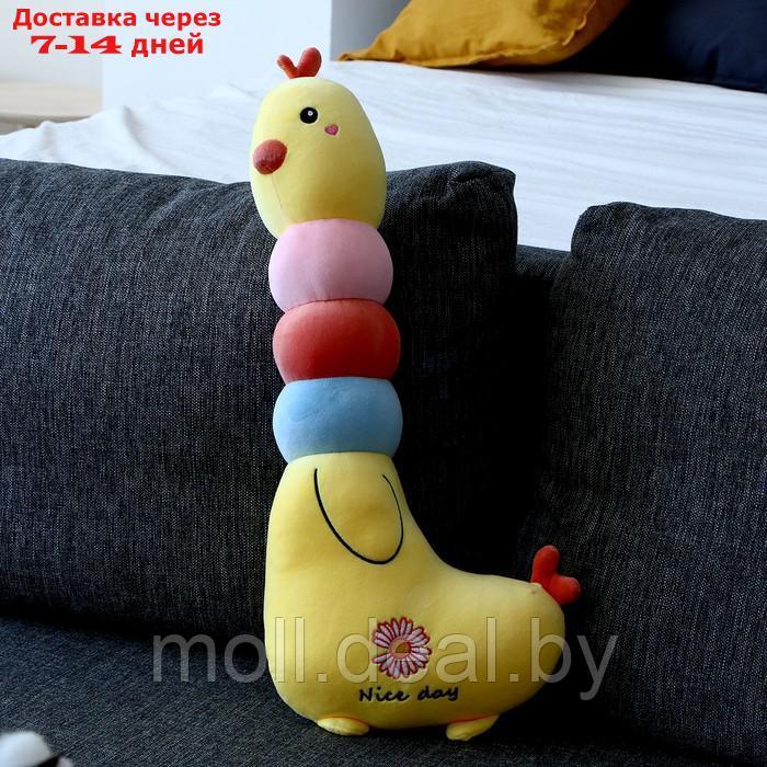 Мягкая игрушка-подушка "Курочка", 60 см, цвет желтый - фото 1 - id-p207534009
