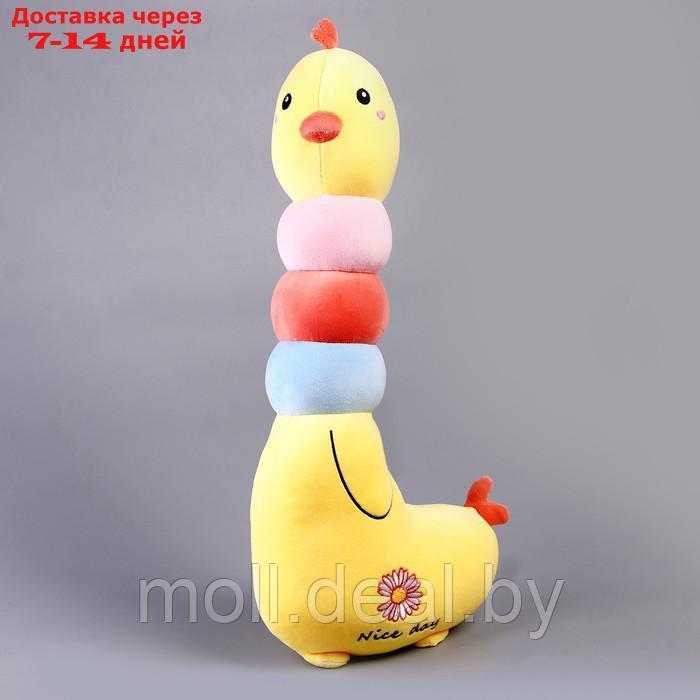 Мягкая игрушка-подушка "Курочка", 60 см, цвет желтый - фото 5 - id-p207534009