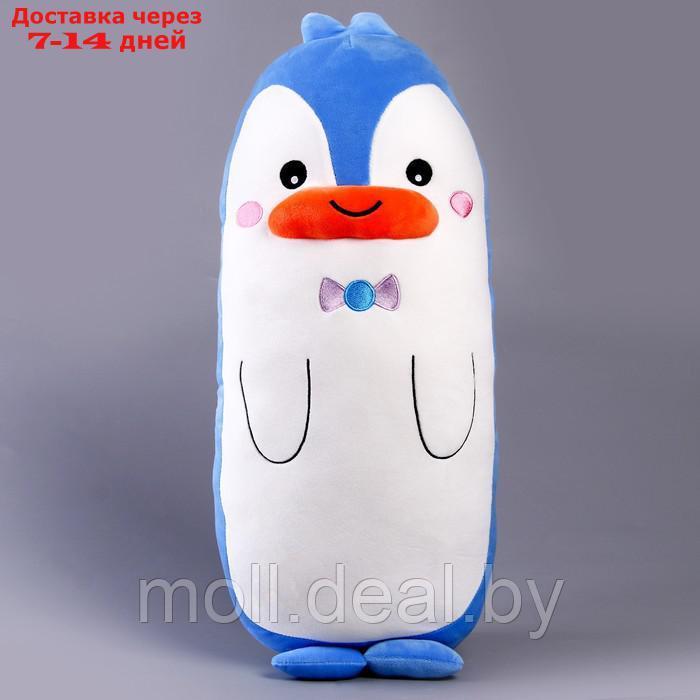 Мягкая игрушка-подушка "Пингвин с бантиком", 50 см, цвет бело-голубой - фото 5 - id-p207534010
