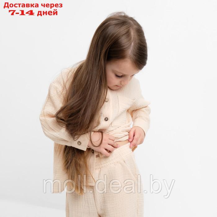 Костюм (рубашка и брюки) детский KAFTAN "Муслин", р.36 (134-140 см) молочный - фото 5 - id-p207535126