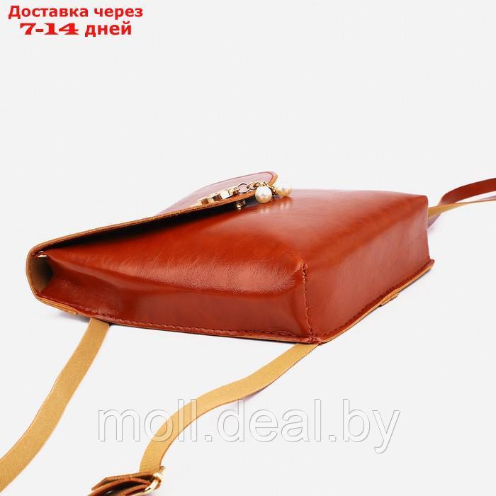Рюкзак 18,5*5,5*21,5 см, отдел на молнии, рыжий - фото 3 - id-p207533165