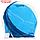 Шапочка для плавания взрослая, массажная, силиконовая, обхват 54-60 см, цвет голубой, фото 5