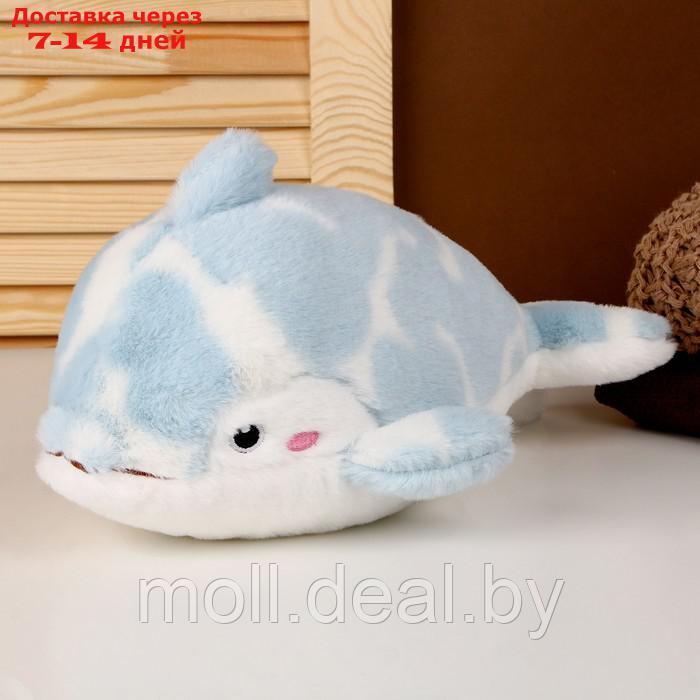 Мягкая игрушка "Дельфин", 32 см, цвет голубой - фото 1 - id-p207535324