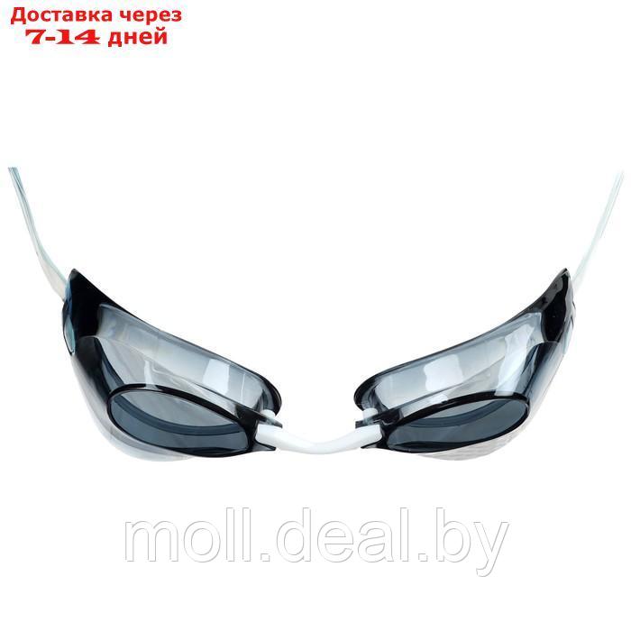 Очки для плавания, линзы черные, ремешок прозрачный - фото 2 - id-p207533266