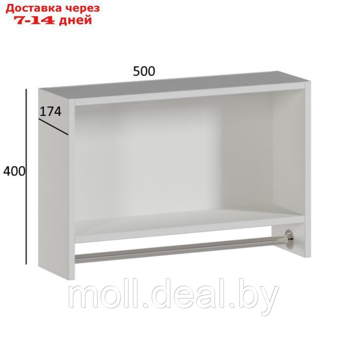 Шкаф подвесной № 3 50 х 15,4 х 40 см, белый - фото 6 - id-p207532232