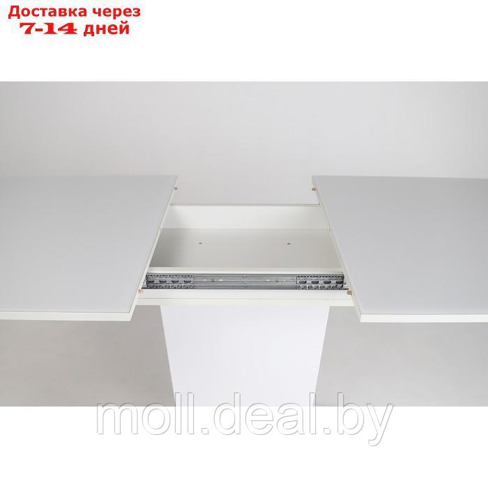 Стол кухонный раскладной Домино 1200/1520х750х750 Белый - фото 8 - id-p207107740