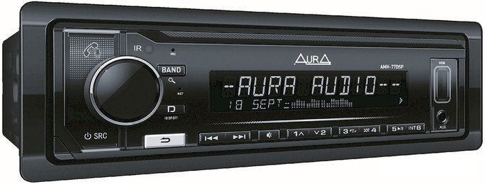 USB-магнитола Aura AMH-77DSP Black Edition, фото 2