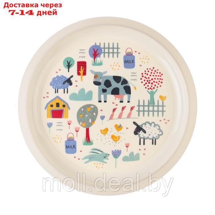 Набор посуды с декором: тарелка D215 мм, миска D130 мм, кружка 280 мл - фото 2 - id-p207532274