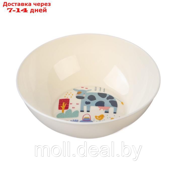 Набор посуды с декором: тарелка D215 мм, миска D130 мм, кружка 280 мл - фото 4 - id-p207532274