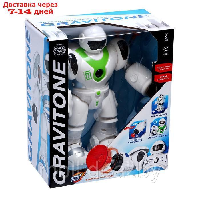 Робот GRAVITONE, световые и звуковые эффекты, работает от батареек, цвет зелёный - фото 7 - id-p207538471