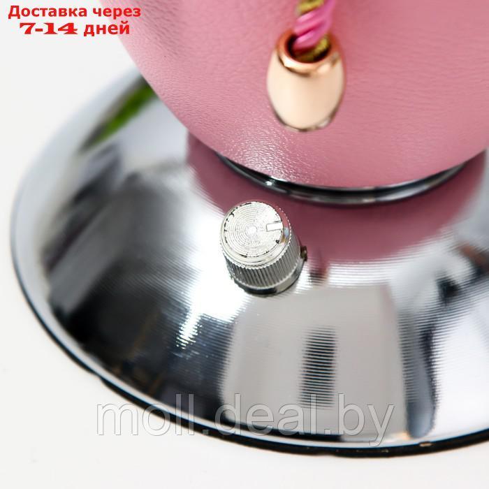 Настольная лампа "Шагрень" Е27 40Вт диммер розовый 22,5х22,5х45см - фото 7 - id-p207533387
