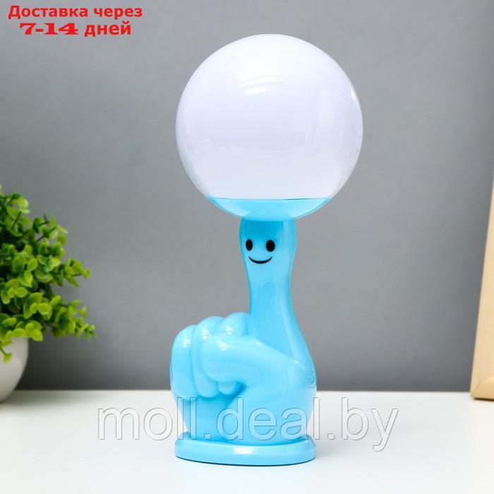 Настольная лампа "Жонглер" LED 3Вт 3000К голубой 7,5х7,5х26 см - фото 1 - id-p207533392