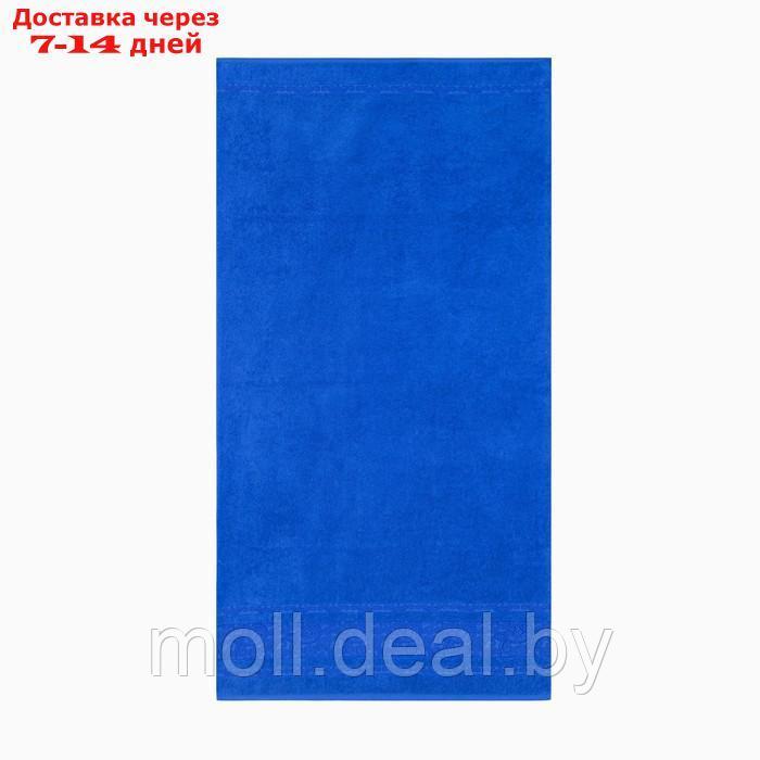 Полотенце махровое Бодринг 70х140 +/- 2см, синий, хл 100%, 430 г/м2 - фото 2 - id-p207532382