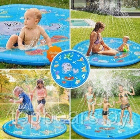 Игровой мини бассейн фонтанчик для детей на лето (ПВХ, диаметр 100 см) - фото 1 - id-p207592677