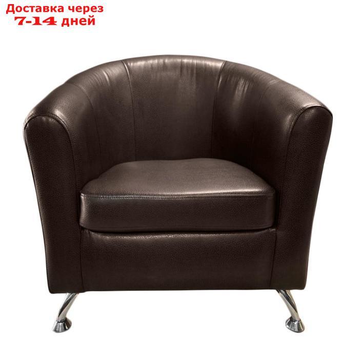 Кресло "Во" экокожа TEOS Dark Brown - фото 1 - id-p207522369