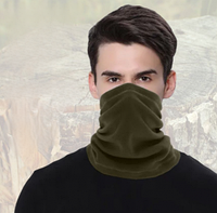 Шарф - труба на лицо Neck Gaiter / Универсальный бафф 16 вариантов ношения / Снуд / Бандана Хаки