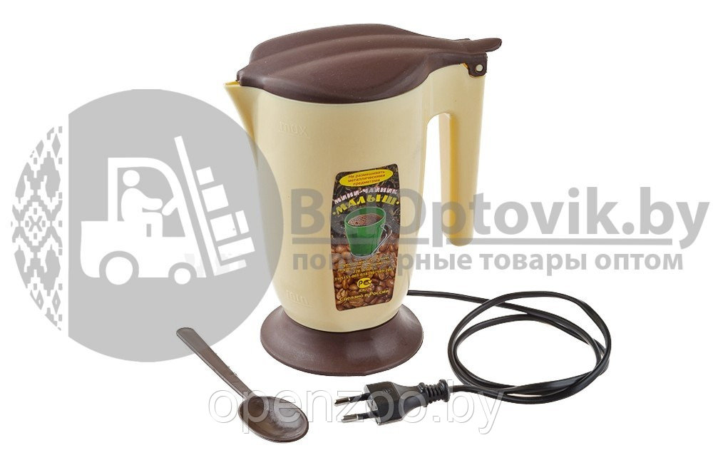 Электрический Мини-чайник, Малыш 0,5 литра Коричневый - фото 3 - id-p207595131