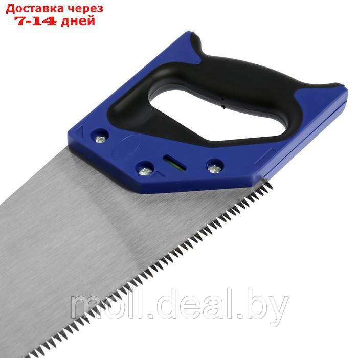 Ножовка по дереву ТУНДРА, 2К рукоятка, 3D заточка, большой зуб 8 мм, 5-6 TPI, 500 мм - фото 3 - id-p207534690
