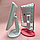 АКЦИЯ   Безупречное зеркало с подсветкой Lange Led Mirror Black/White/Pink Розовое, батарейка, фото 5