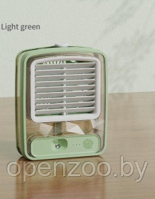 Настольный мини - вентилятор - увлажнитель Light air conditioning MINI FAN беспроводной / Кондиционер 2в1 - фото 1 - id-p207593256