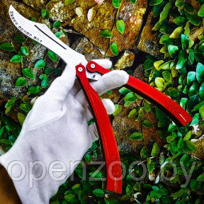 Игрушка - модель деревянная: перочинный нож Бабочка. Складной Красный - фото 1 - id-p207594290
