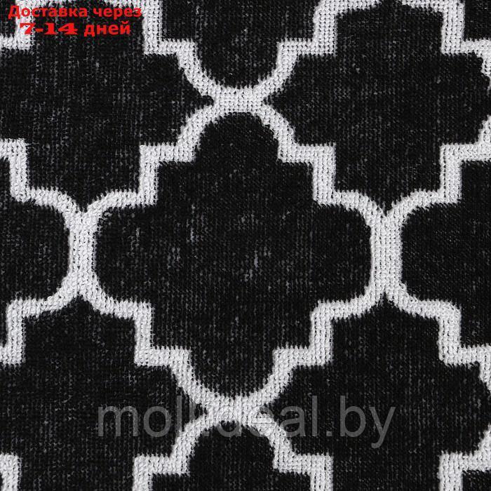Полотенце махровое Этель "Ornament" белое на чёрном, 50х90 см, 100% хл, 420 гр/м2 - фото 4 - id-p207534766