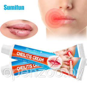 Восстанавливающий бальзам для губ Sumifun Cheilitis 20 гр. / Крем антибактериальный для лечения простуды - фото 1 - id-p207593265