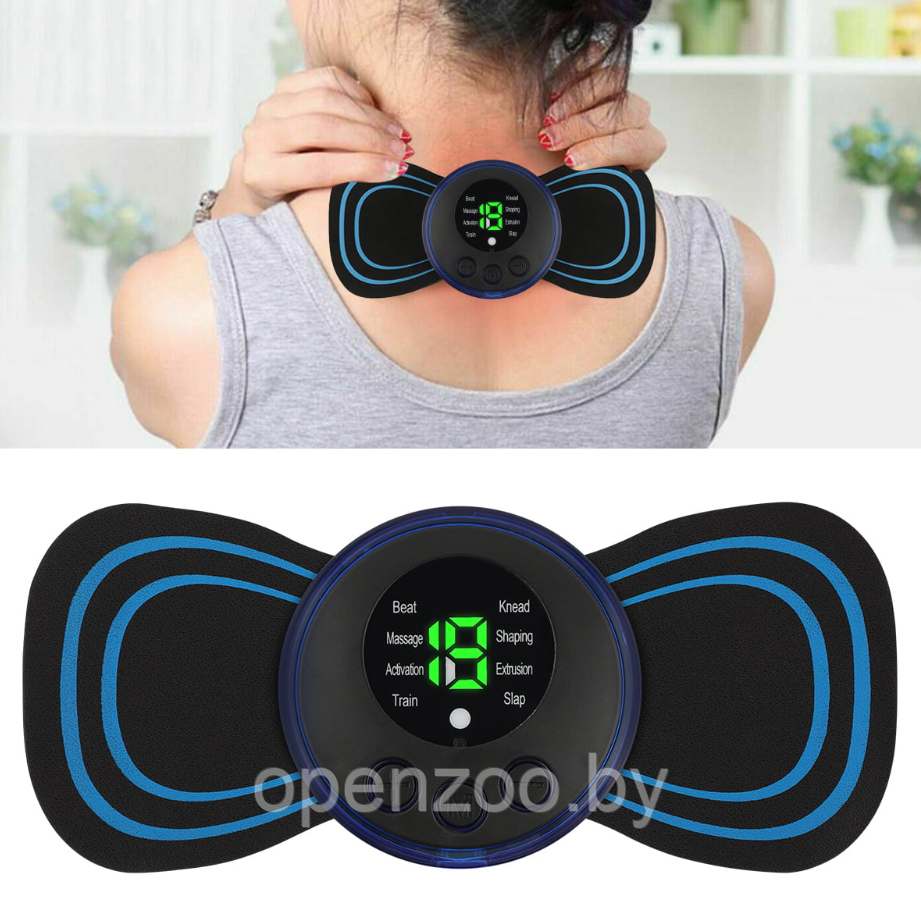 Массажер миостимулятор - лимфодренажный электрический для тела Mini Massager EMS (8 видов массажа, 19 уровней - фото 2 - id-p207593268